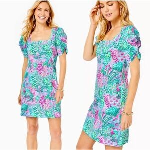 SOLD!  Brand new Lilly Pulitzer Colorful Floral Print Dress size M